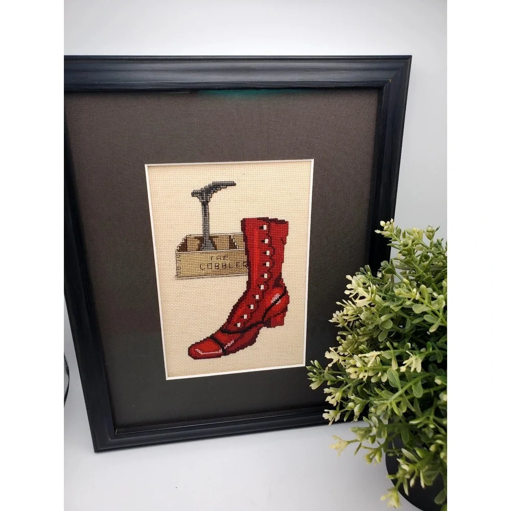 Vintage Framed Cross Stitch 